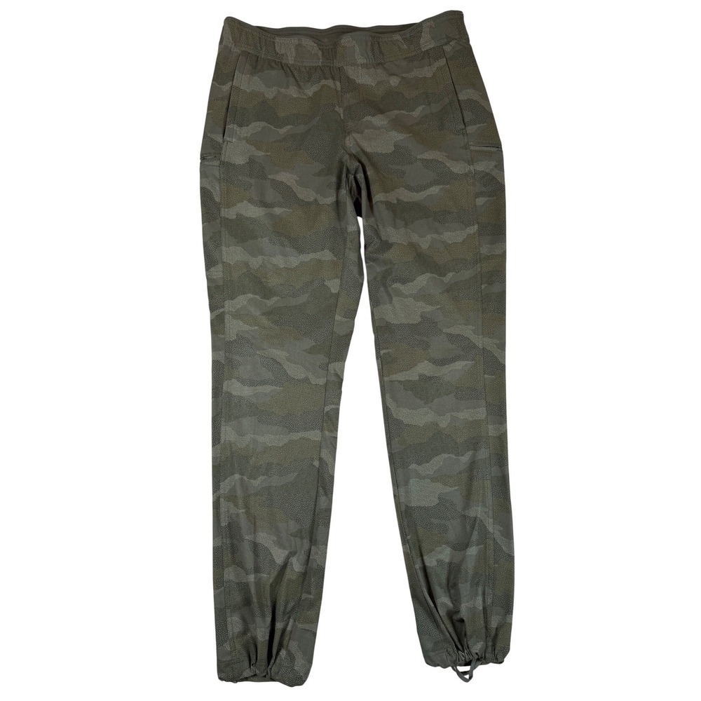 Kuhl Freeflex Camo Joggers Green Hiking Pants Womens Medium Regular